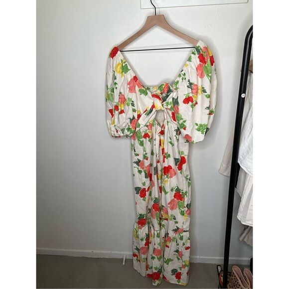 Sezane Carlotta Linen Midi Dress - Picture 5 of 10